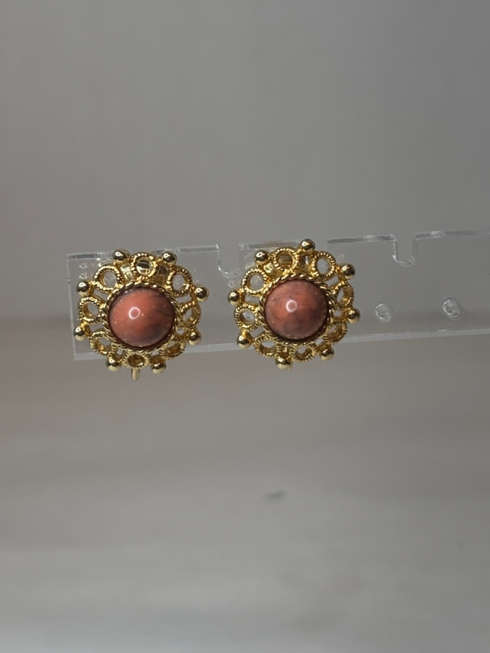 Vintage Sarah Coventry Valencia Gold Tone Filigree Clip-On Earrings
